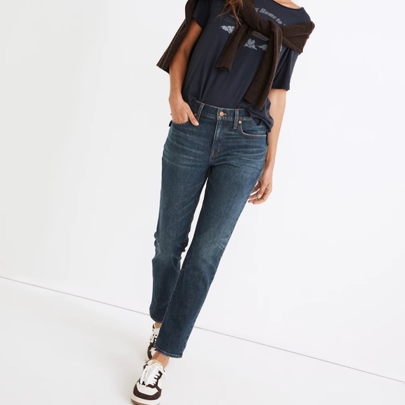 NEW Madewell Tomboy Straight 10" Rise Jeans Chaseley Wash Size 29 - Picture 6 of 16